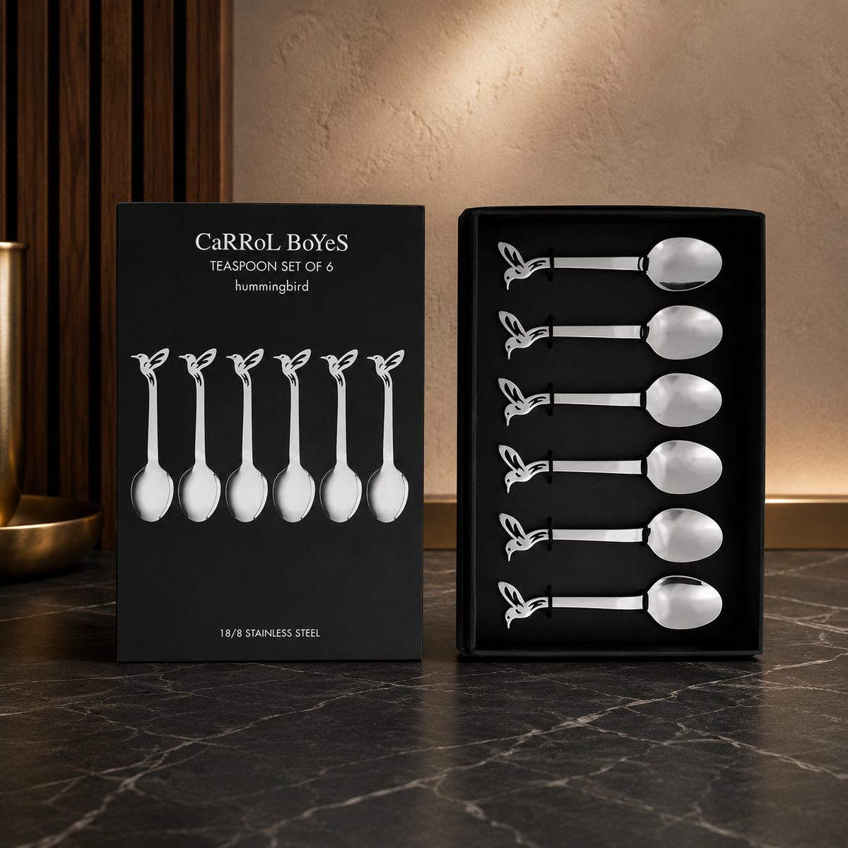 Carrol Boyes Hummingbird Teaspoon Set of 6