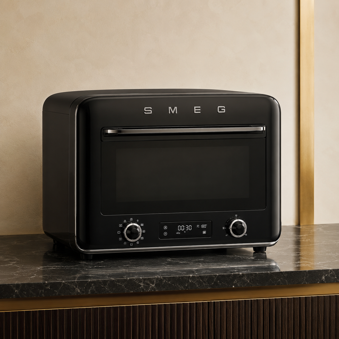 Smeg COF01 10-in-1 Countertop Combi Oven – Glossy Black